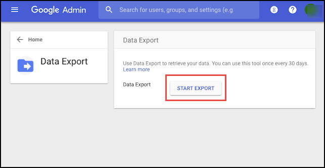 G Suite data export tool
