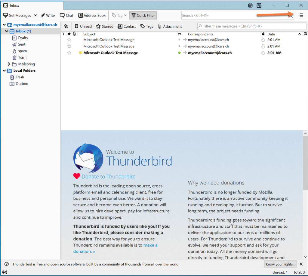 GoDaddy email backup wizard to thunderbird-1